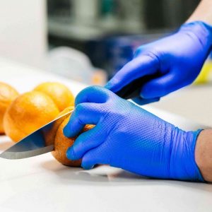 Gloveworks RDT Royal Blue Nitrile PF Ind Gloves - Image 3